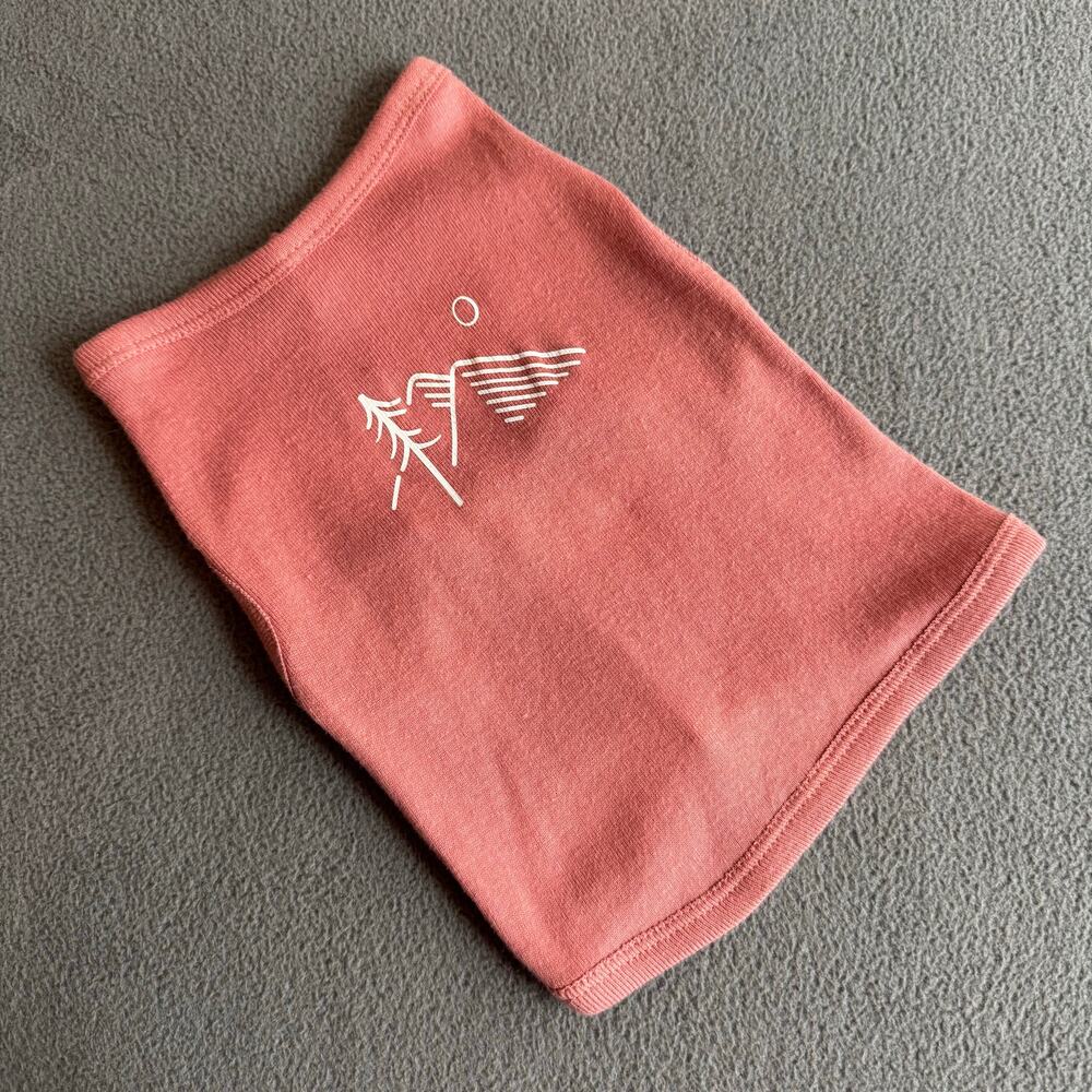 Dog Shirt‎ PNW Mountains Trees Lightweight M 11-23lbs Salmon Pink